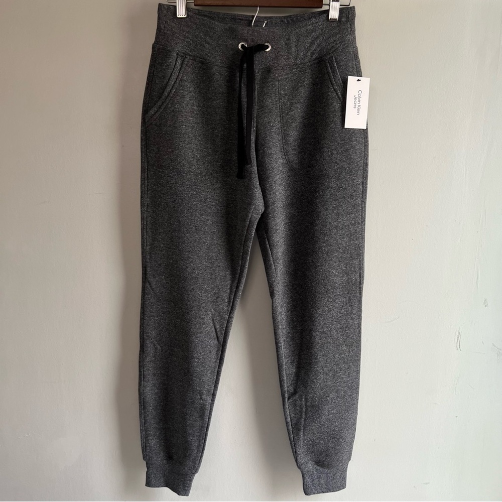 NWT Calvin Klein Dark Gray Jogger Sweatpants